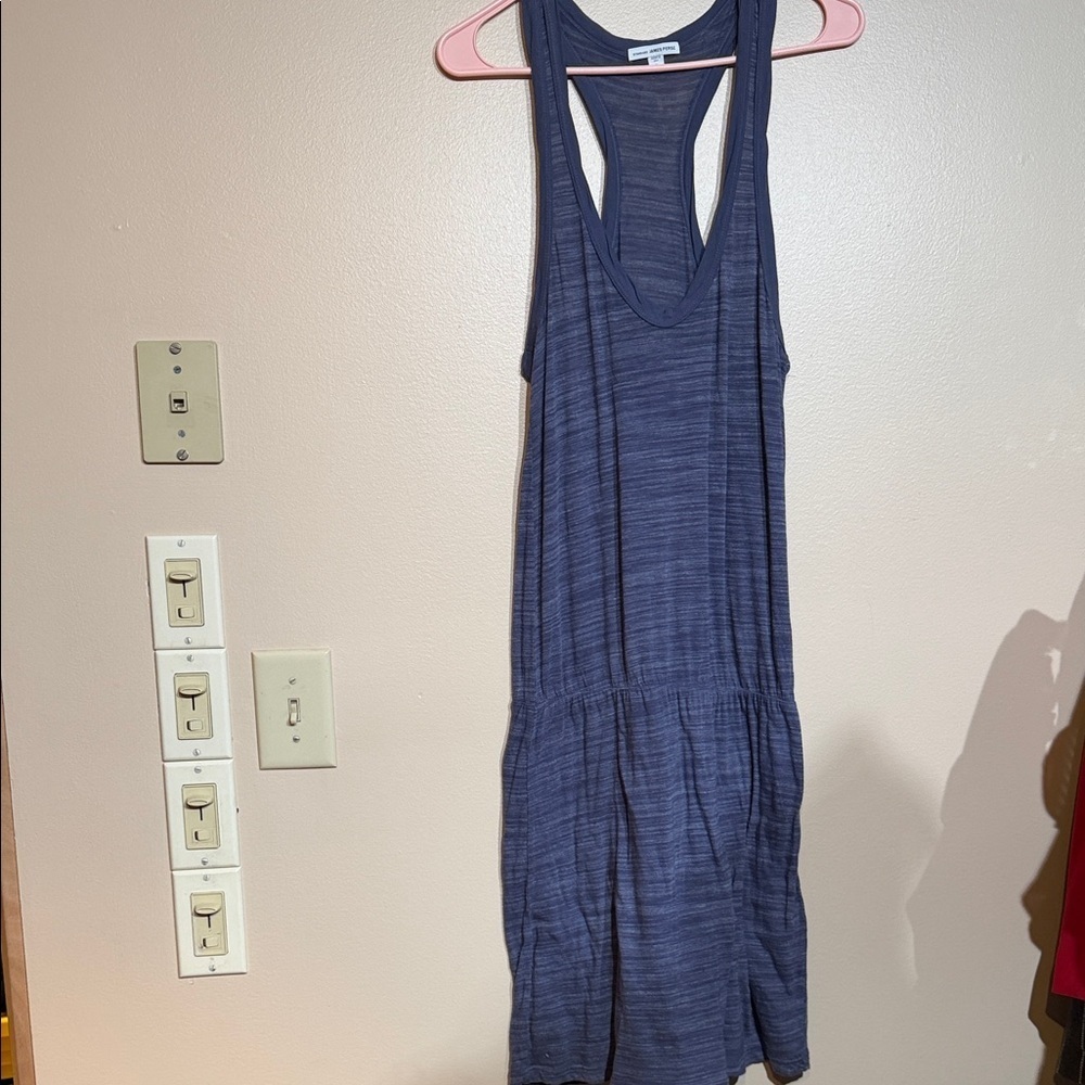 James Perse Blue Sleeveless Dress